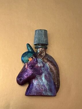 Handmade Non Symmetrical Shiny Glitter Unicorn Magic Bottle